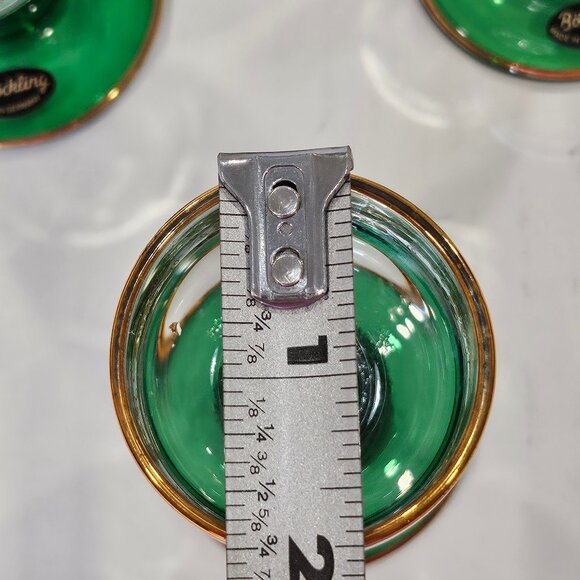 Vintage Roemer Bockling 6 Cordial Glasses Beehive Stem Gilt Embellished Grapes - Picture 9 of 10